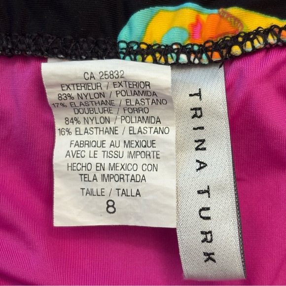 TRINA TURK Tahitian Floral bikini | ring front top in 12 & hipster bottom 8 - Picture 7 of 7